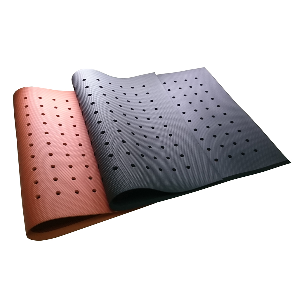 anti-fatigue rubber mat with holes
