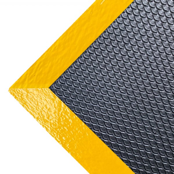 comfort anti-fatigue mat black/yellow