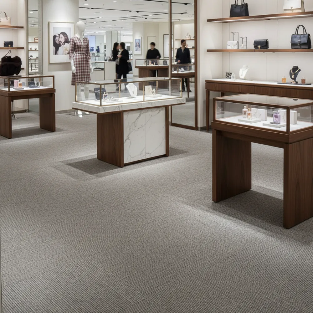 Commercial Carpeted Flooring Tiles