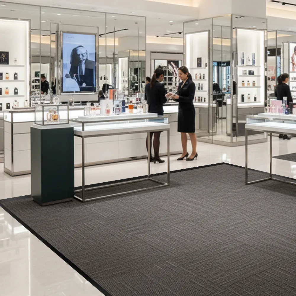 Commercial Carpeted Flooring Tiles