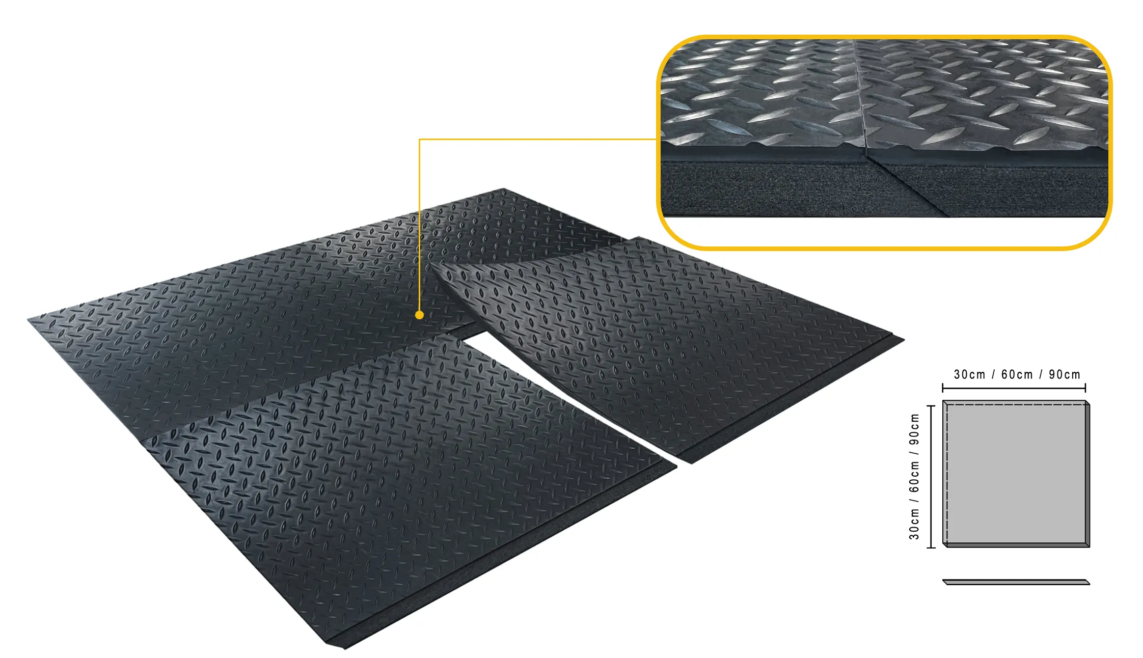 Customizable Anti-Fatigue Flooring Tiles